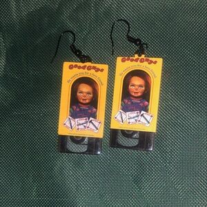 Good Guys Earrings with Chucky Design